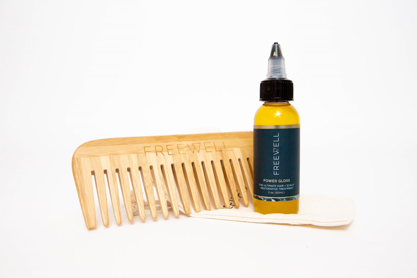 Power Gloss + Bamboo Comb Travel Kit